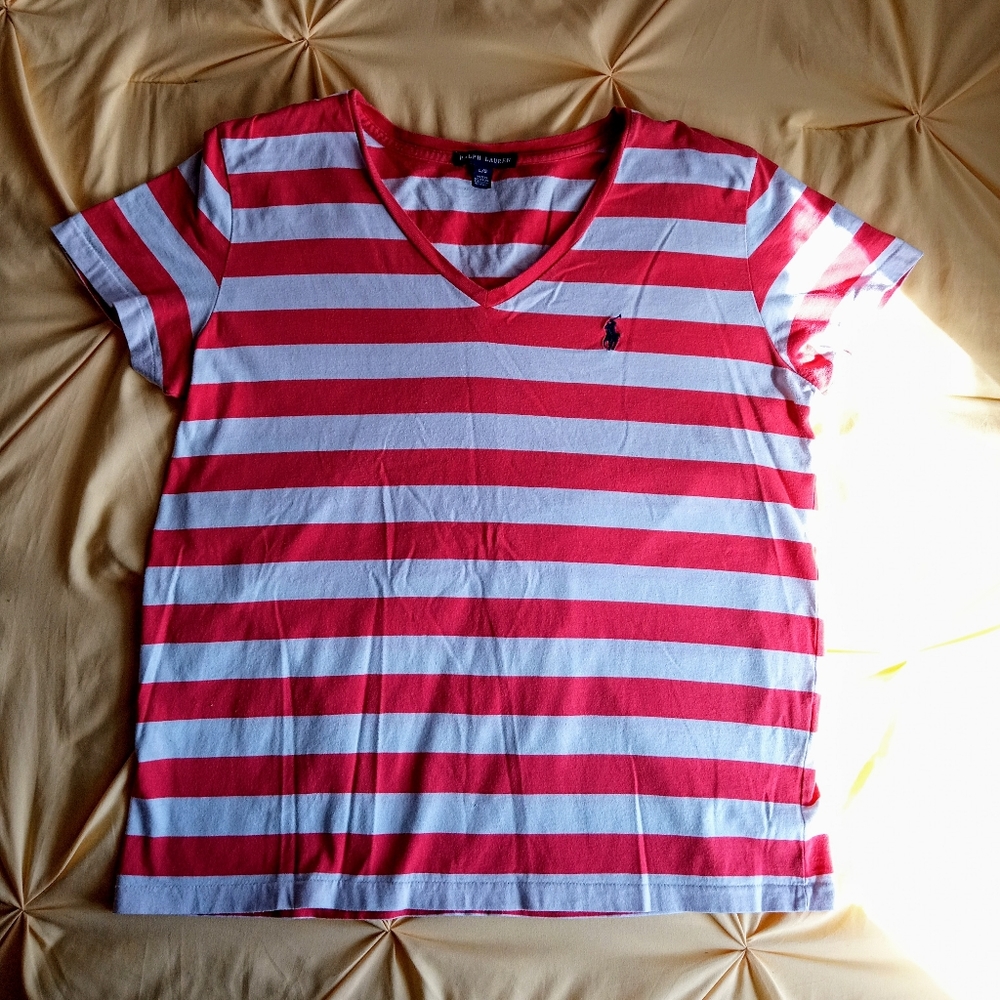 Stripped Orange Ralph Lauren T-shirt